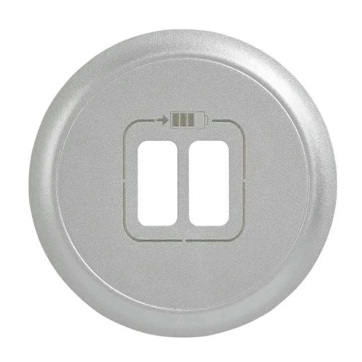 Enjoliveur Céliane Pour Prise Double Usb Type-A Et Type-C - Titane