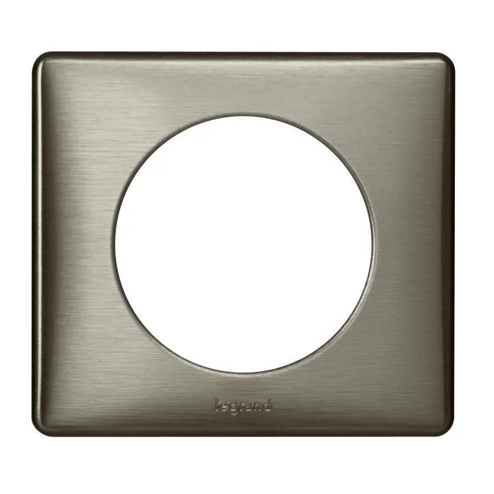 Plaque Céliane Métal 1 Poste - Finition Tungstène