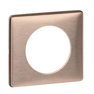 Plaque Céliane Métal 1 Poste - Finition Copper