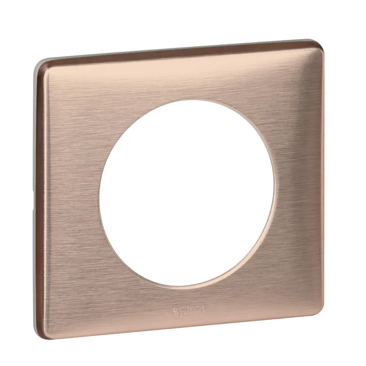Plaque Céliane Métal 1 Poste - Finition Copper