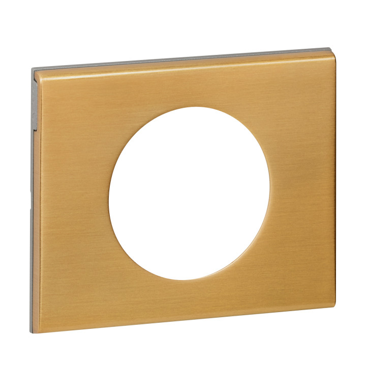 PLAQUE 1P BRONZE DORE