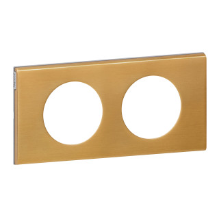 PLAQUE 2P BRONZE DORE