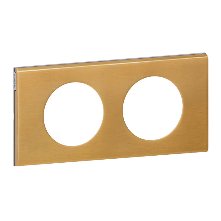 PLAQUE 2P BRONZE DORE