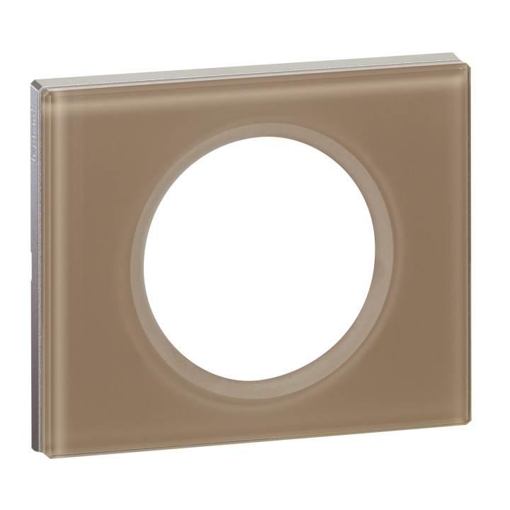 PLAQUE 1P VERRE MOKA