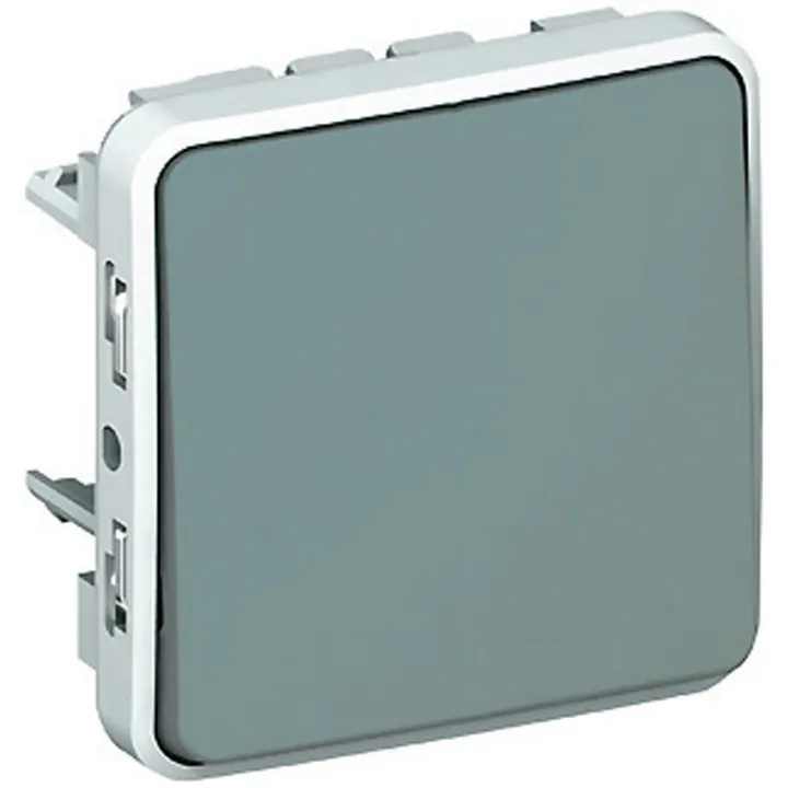 Interrupteur Ou Va-Et-Vient Étanche Plexo Composable Ip55 10Ax 250V - Gris