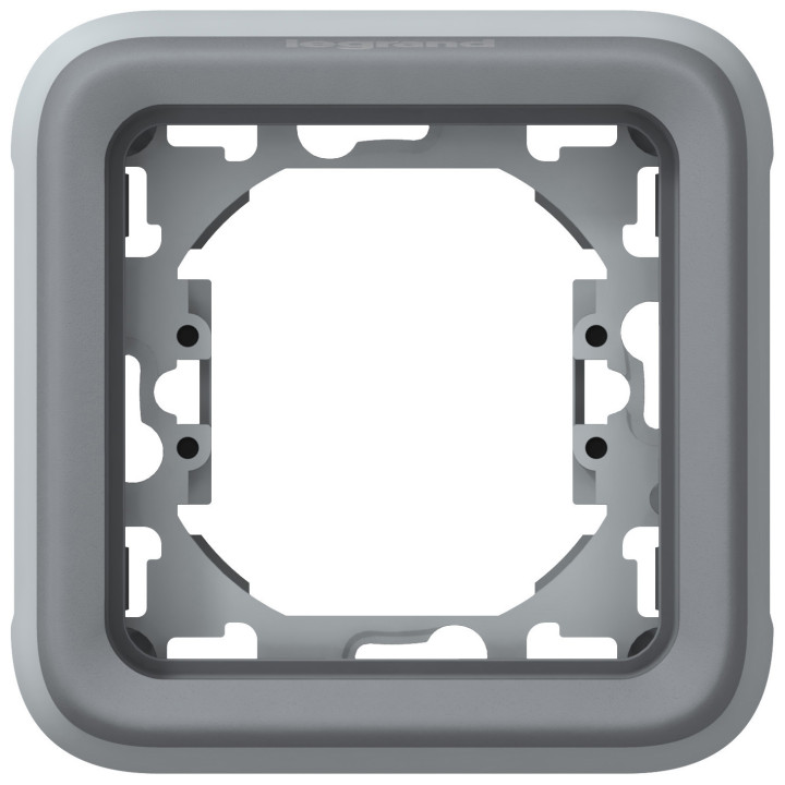 PLAQUE + SUPPORT 1P GRIS