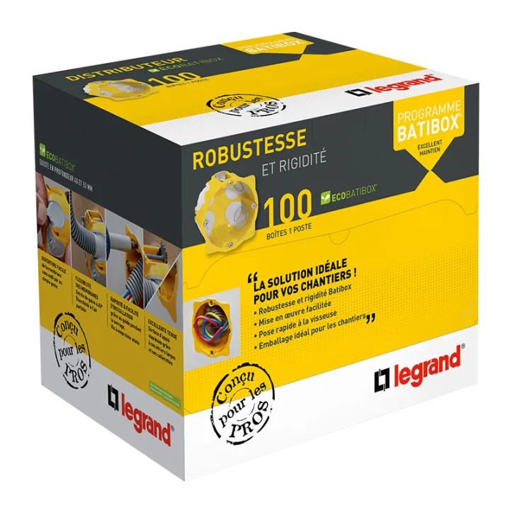 Distributeur De 100 Boîtes Eco Batibox Profondeur 40Mm