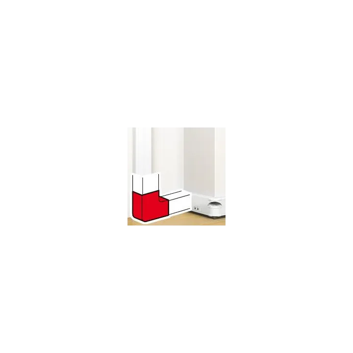 Angle Plat 90° Pour Goulotte À Clippage Direct Mosaic 50X130Mm - Blanc