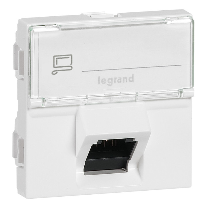 RJ45 C6A STP 2M 45D MOSAIC