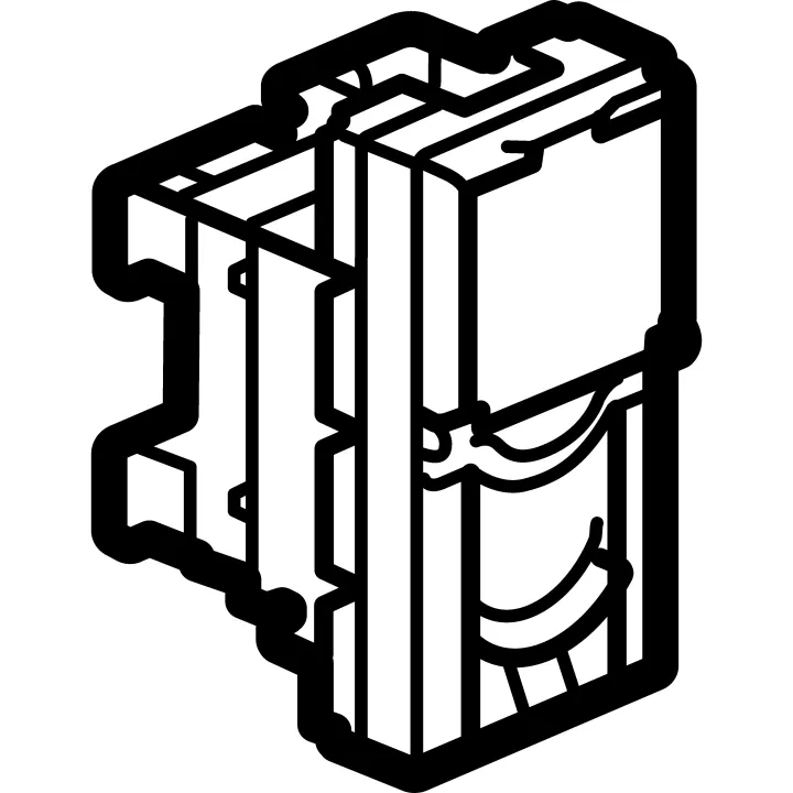 Prise Rj45 Catégorie 6A Stp À Blindage Métal Mosaic 1 Module - Blanc