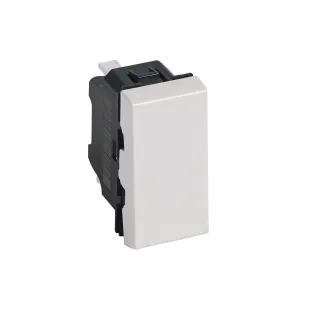 Poussoir 6A 250V~ Mosaic 1 Module - Blanc