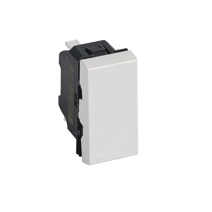 Poussoir 6A 250V~ Mosaic 1 Module - Blanc