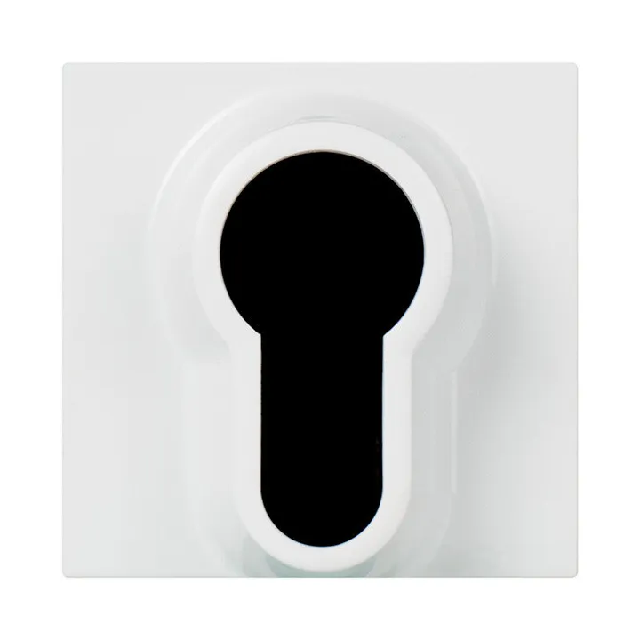 Interrupteur À Badge Mosaic - 2 Positions - Barillet Européen - 2 Modules - Blanc