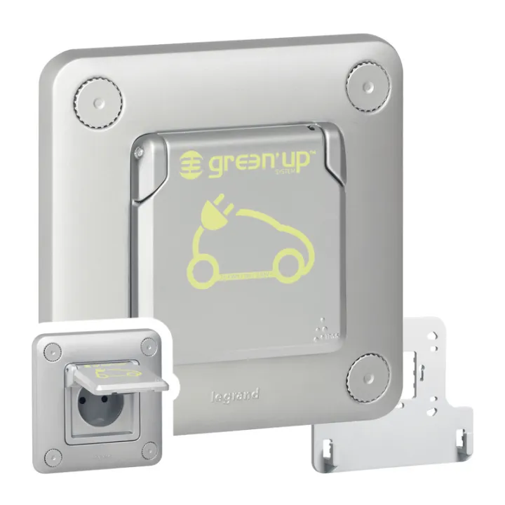 Prise Green'Up Access - 3,2 Kva - Mode 2 - Ip55 - Ik10 - Fixation Encastré