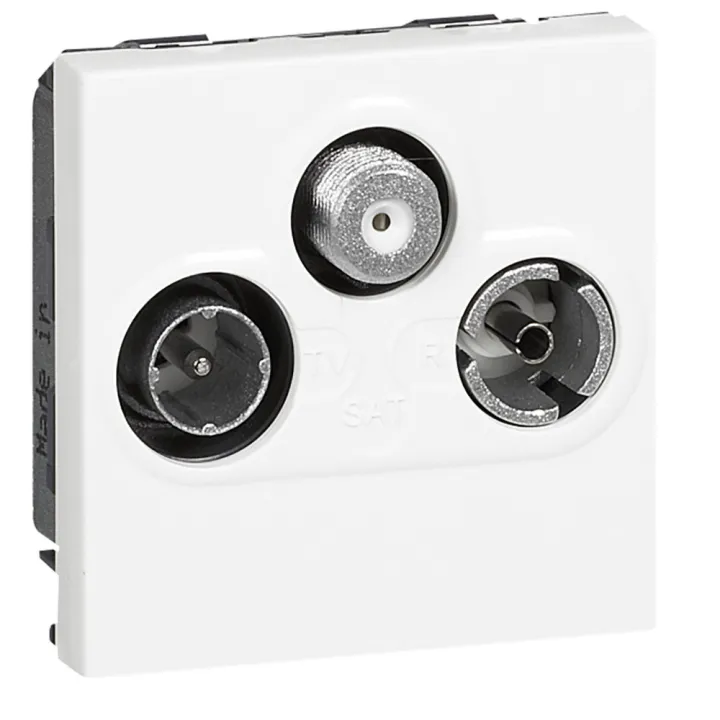 Prise Tv-R-Sat Mosaic Fm Et Dab+ 2 Modules - Blanc
