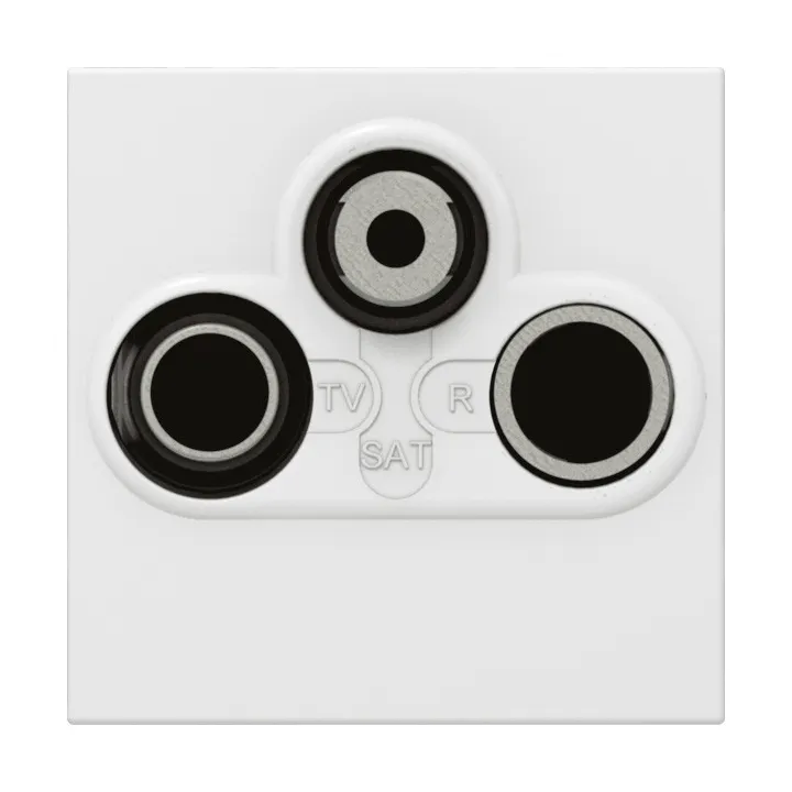 Prise Tv-R-Sat Mosaic Fm Et Dab+ 2 Modules - Blanc