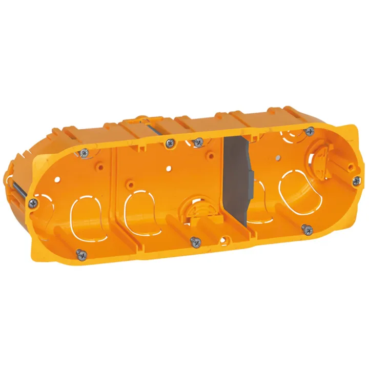 Boîte 3 Postes Ou 6 À 8 Modules Batibox Pour Cloisons Sèches - Profondeur 40Mm