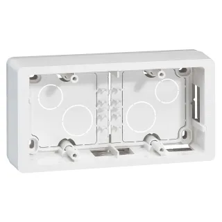 Cadre Saillie Céliane 2 Postes Horizontal Ou Vertical Blanc