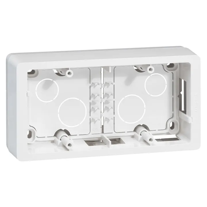 Cadre Saillie Céliane 2 Postes Horizontal Ou Vertical Blanc