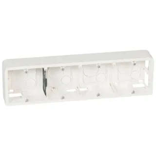 Cadre Saillie Prof.40 Mosaic Pour 10 Ou 4X2 Modules Horizontal Et Support 080254