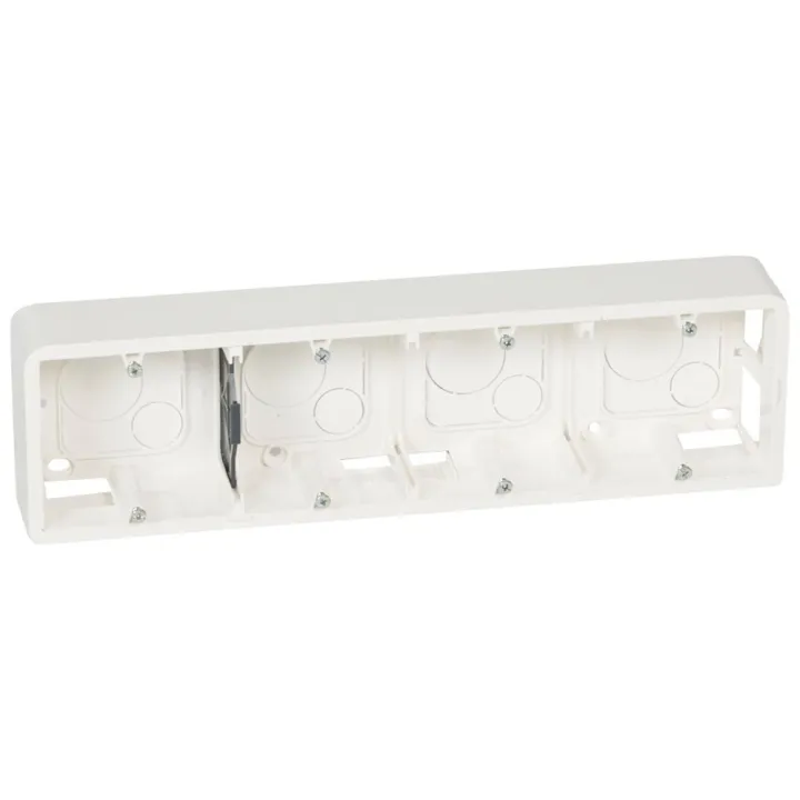 Cadre Saillie Prof.40 Mosaic Pour 10 Ou 4X2 Modules Horizontal Et Support 080254