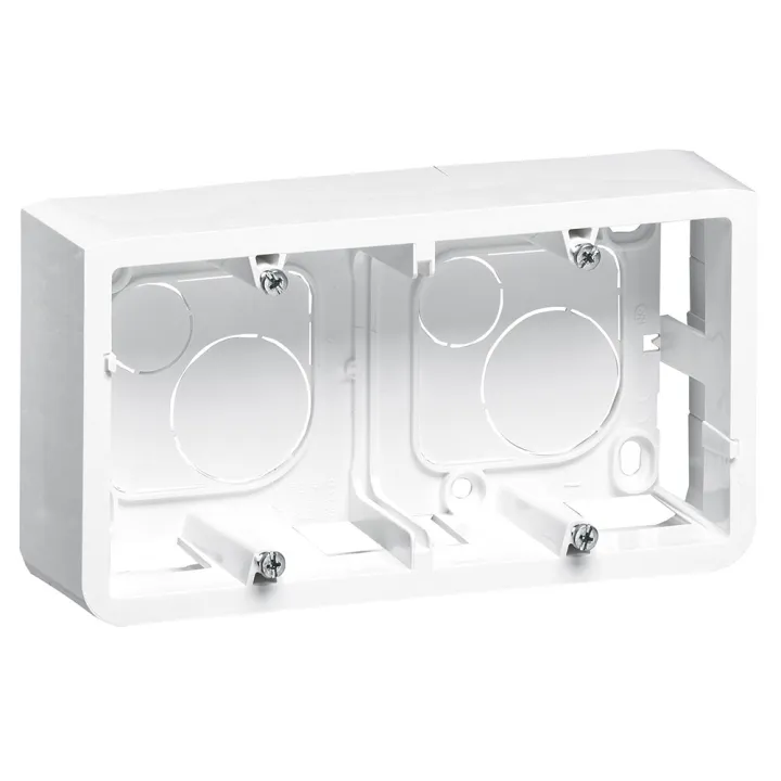 Cadre Saillie Prof.40Mm Mosaic Pour 4, 5 Ou 2X2 Modules Horizontal - Blanc