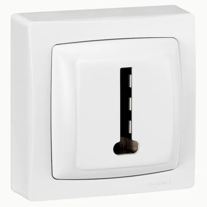 Prise Téléphone 8 Contacts Appareillage Saillie Complet - Blanc