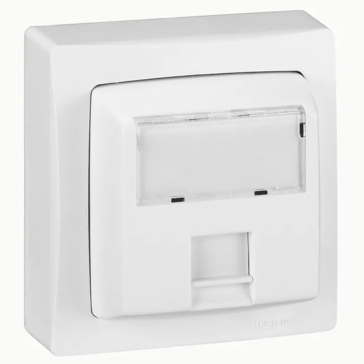 Prise Rj45 Catégorie5E Utp Appareillage Saillie Complet - Blanc