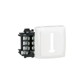 Prise Téléphone 8 Contacts Appareillage Saillie Composable - Blanc