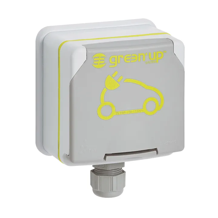 Prêt-À-Poser Green'Up Access Prise Pour Véhicule Électrique + Patère + Disj Diff
