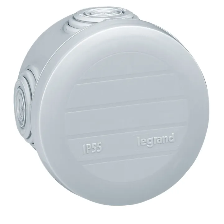 Boîte De Dérivation Ronde Plexo Ø60Mm Hauteur 40Mm - Gris Ral7035