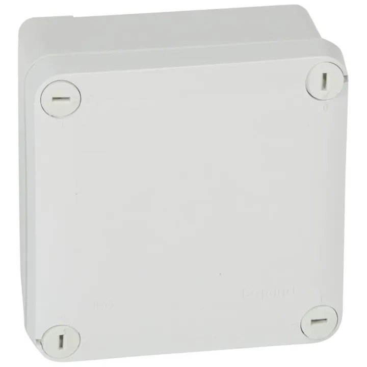 Boîte De Dérivation Carrée Pour Presse-Étoupe Plexo Gris Face Lisse 105X105X55Mm