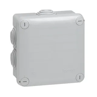Boîte De Dérivation Carrée Plexo Dimensions 105X105X55Mm - Gris Ral7035