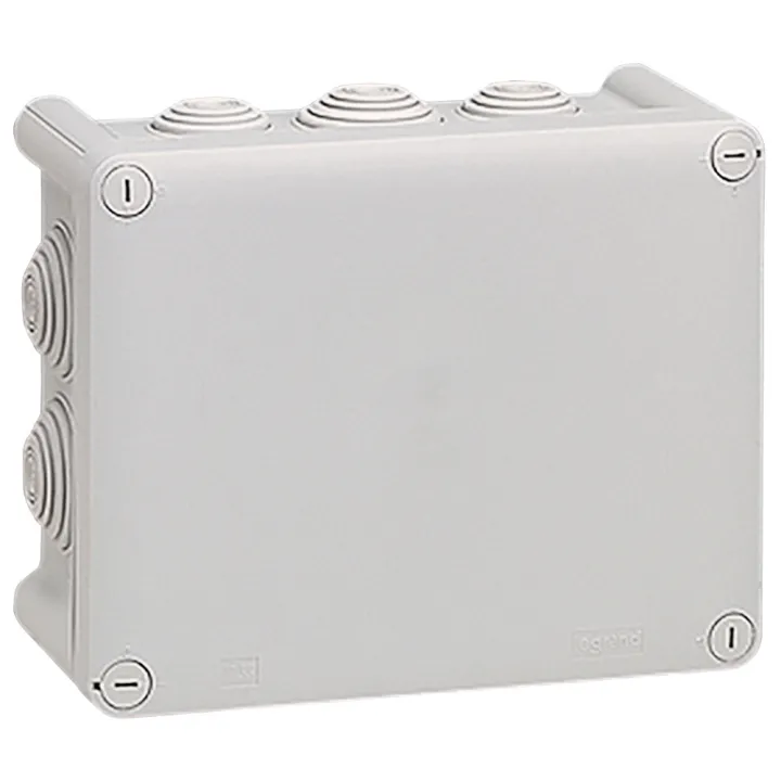 Boîte De Dérivation Rectangulaire Plexo Dimensions 180X140X86Mm - Gris Ral7035