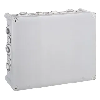 Boîte De Dérivation Rectangulaire Plexo Dimensions 360X270X124Mm - Gris Ral7035