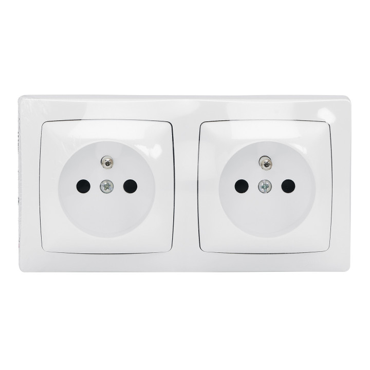 2X2P+T Precablees F/B Blanc