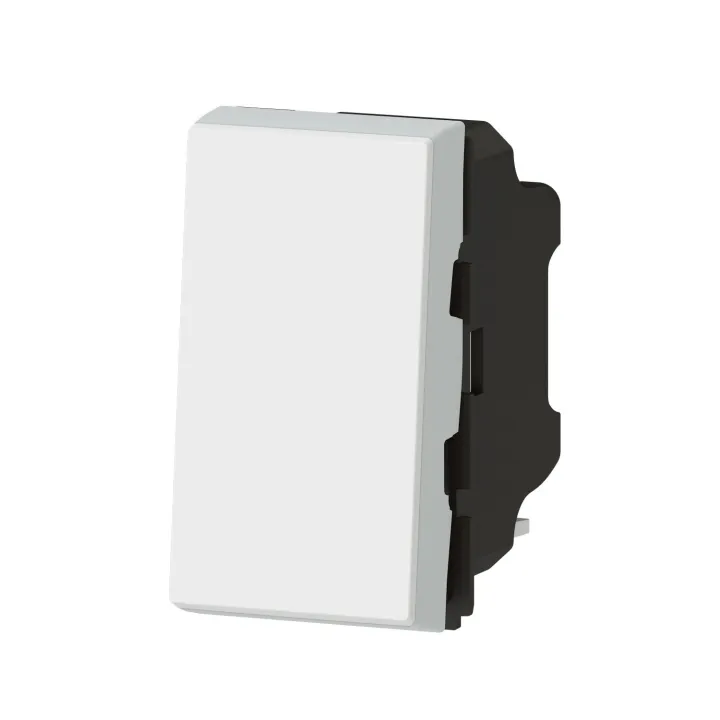 Poussoir Mosaic Easy-Led 6A 1 Module - Blanc
