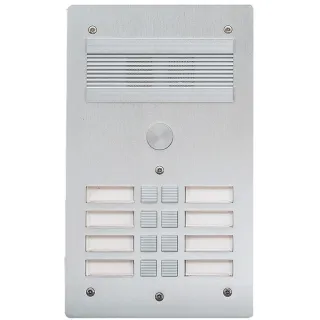 Platine De Rue Série 300 Audio Façade Alu 4Mm 8 Appels