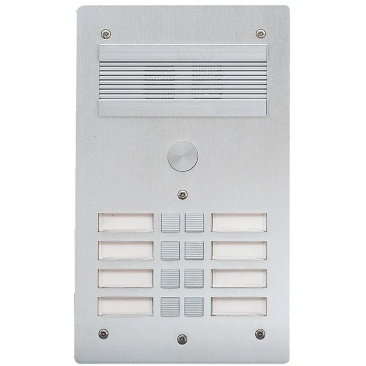 Platine De Rue Série 300 Audio Façade Alu 4Mm 8 Appels