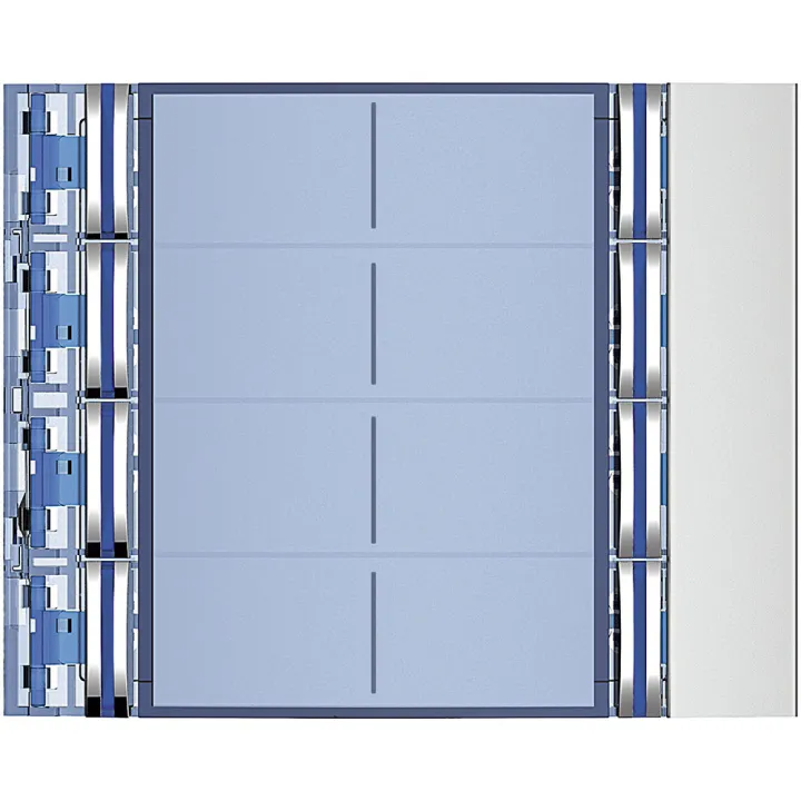 Façade Sfera New Pour Module Électronique Audio 8 Appels Sur 2 Rangées Allmetal