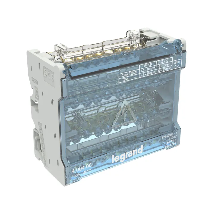 Répartiteur Modulaire 4P 100A - 6 Modules