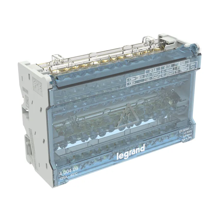 Répartiteur Modulaire 4P 125A - 8 Modules