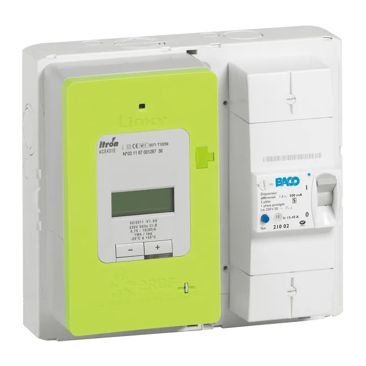 Platine Disjoncteur Branchement Et Compteur Pour Drivia 13 Et 18 - 225X250X45Mm