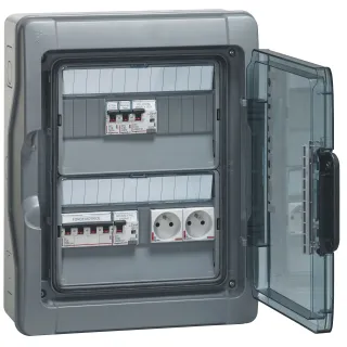 Coffret Dtu Ip65 Ik09 1 Départ 32A - Arrivée Sur Bornier