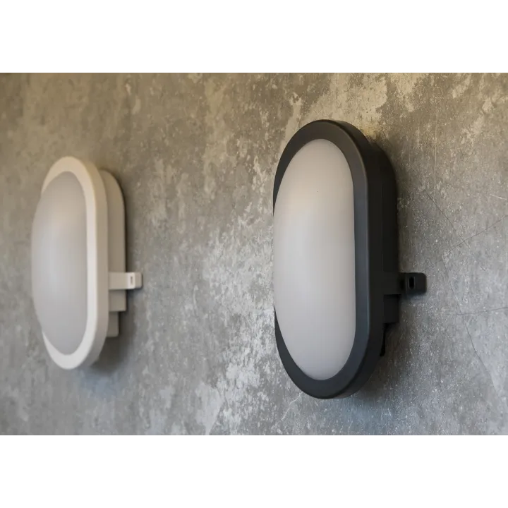 Hublot Led Basic Ovale 12W 4000K 910Lm Ip54 240V Blanc Plafonnier / Applique