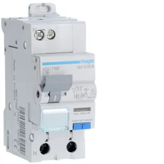 Disjoncteur Différentiel 16A 1P+N 3Ka Courbe C 30Ma Type Ac