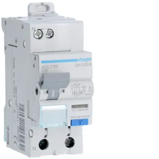Disjoncteur Différentiel 10A 1P+N 3Ka Courbe C 30Ma Type Ac