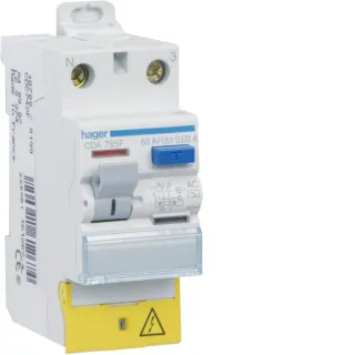 Interrupteur Différentiel 2 Poles 63 A 30 Ma Type A À Borne Décalée
