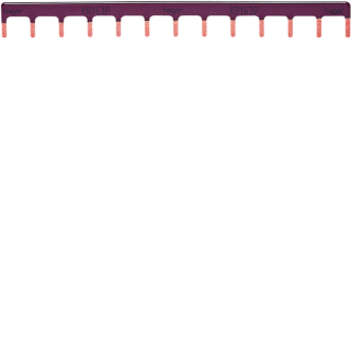Barre de pontage 1P 63A languette 10mm² marron 13M