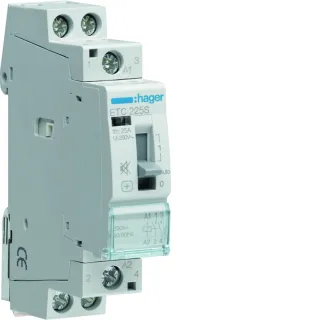 Contacteur Silencieux Jour-Nuit 25A, 2F, 230V 1 Module